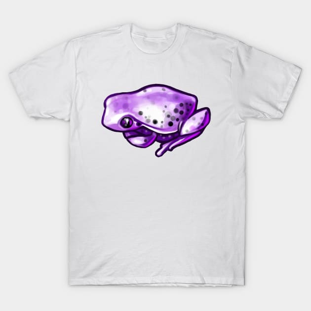 Purple Frog T-Shirt by hollowedskin